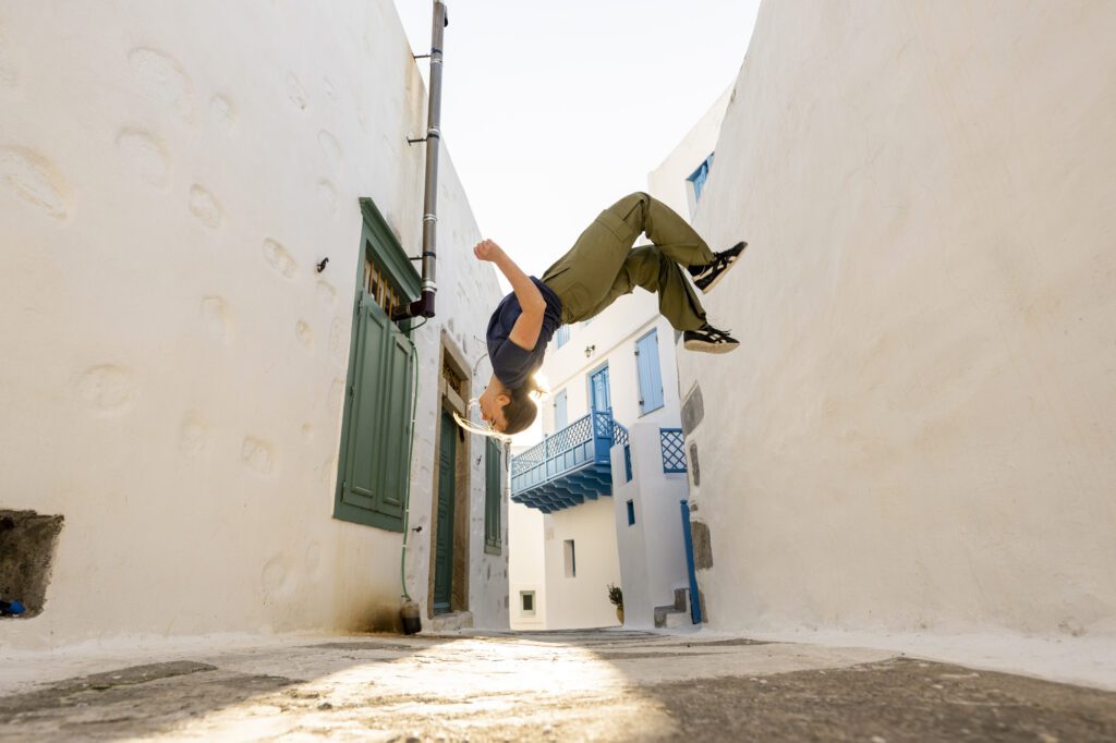  Lilou Ruel : "Il faut donner confiance aux filles, leur dire qu'elles peuvent devenir hyper forte en parkour." 