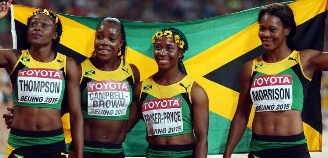 29 août 2015 Les Jamaïcaines sont championnes du monde du 4x100m