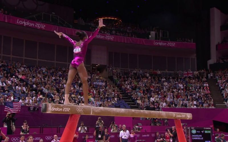 2 août 2012, Jeux de Londres Gabrielle Douglas, double championne olympique devient une icône