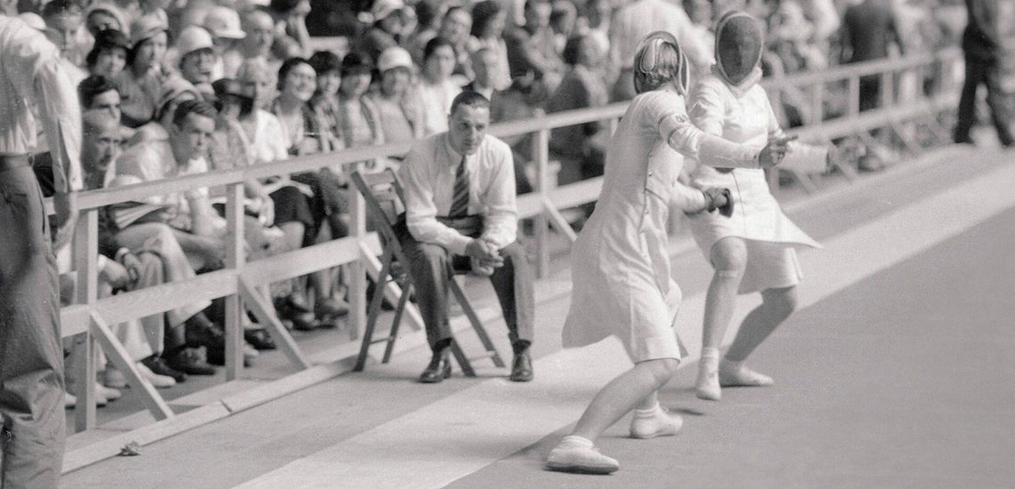 4 août 1932, Jeux de Los Angeles : Judy Guinness renonce à la médaille d’or en escrime