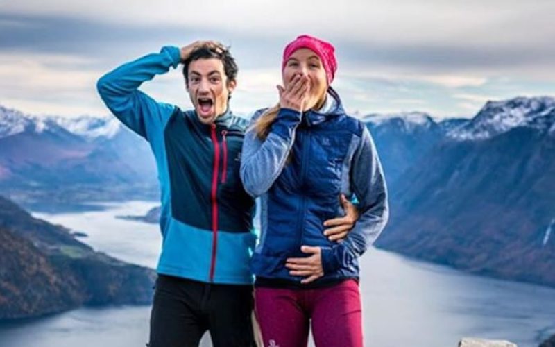 Emelie Forsberg et Kilian Jornet