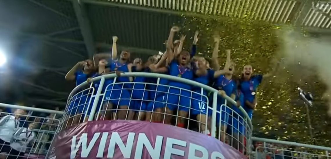31 juillet 2016, l’Equipe de France féminine de football des moins de 19 ans remporte le championnat d’Europe