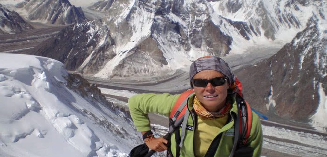 12 juillet 2007, l’alpiniste espagnole Edurne Pasaban gravit Broad Peak et ses 8047 mètres d’altitude