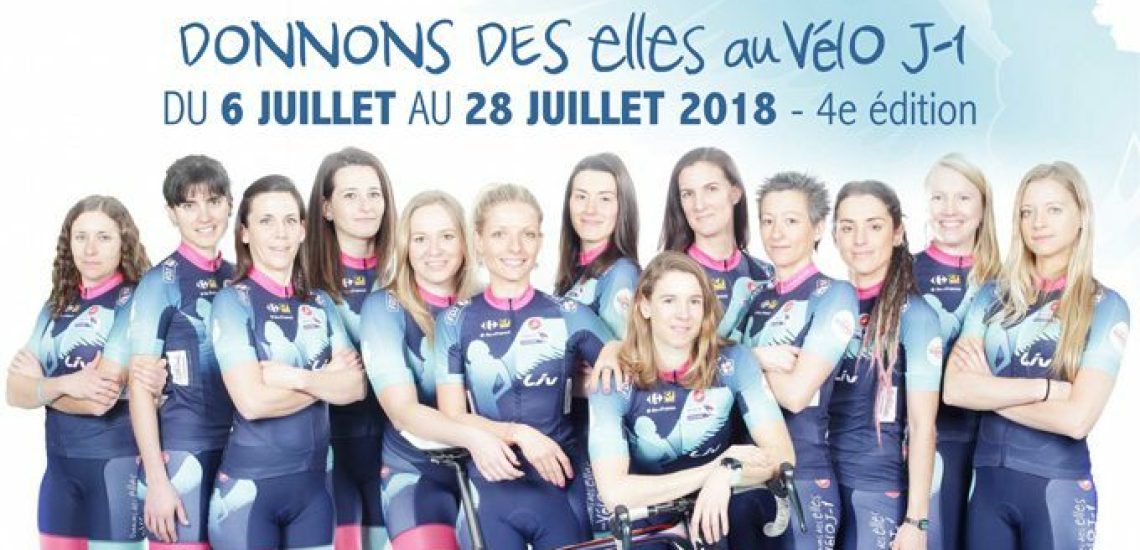 6 juillet 2018, des cyclistes amatrices font le Tour de France un jour avant les hommes
